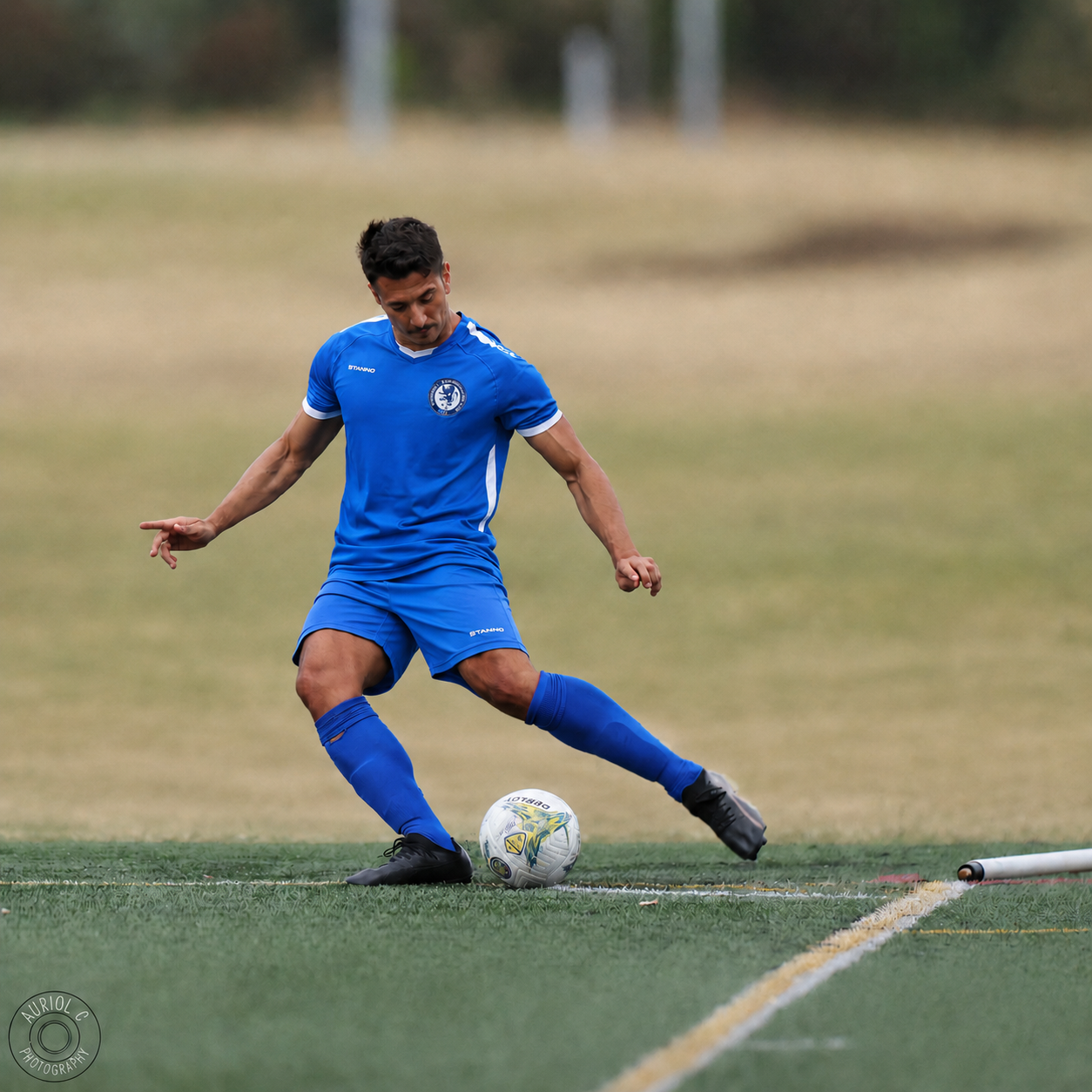 Sebastian Coello playing football