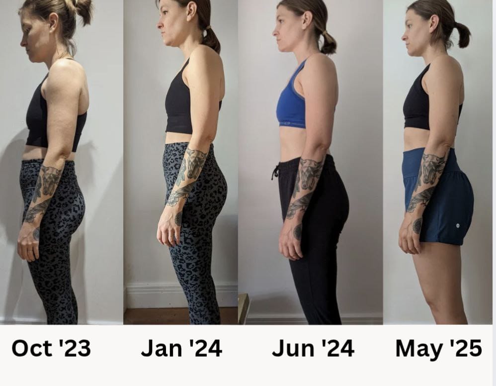 Callan progress sequence from October 2023 to May 2025