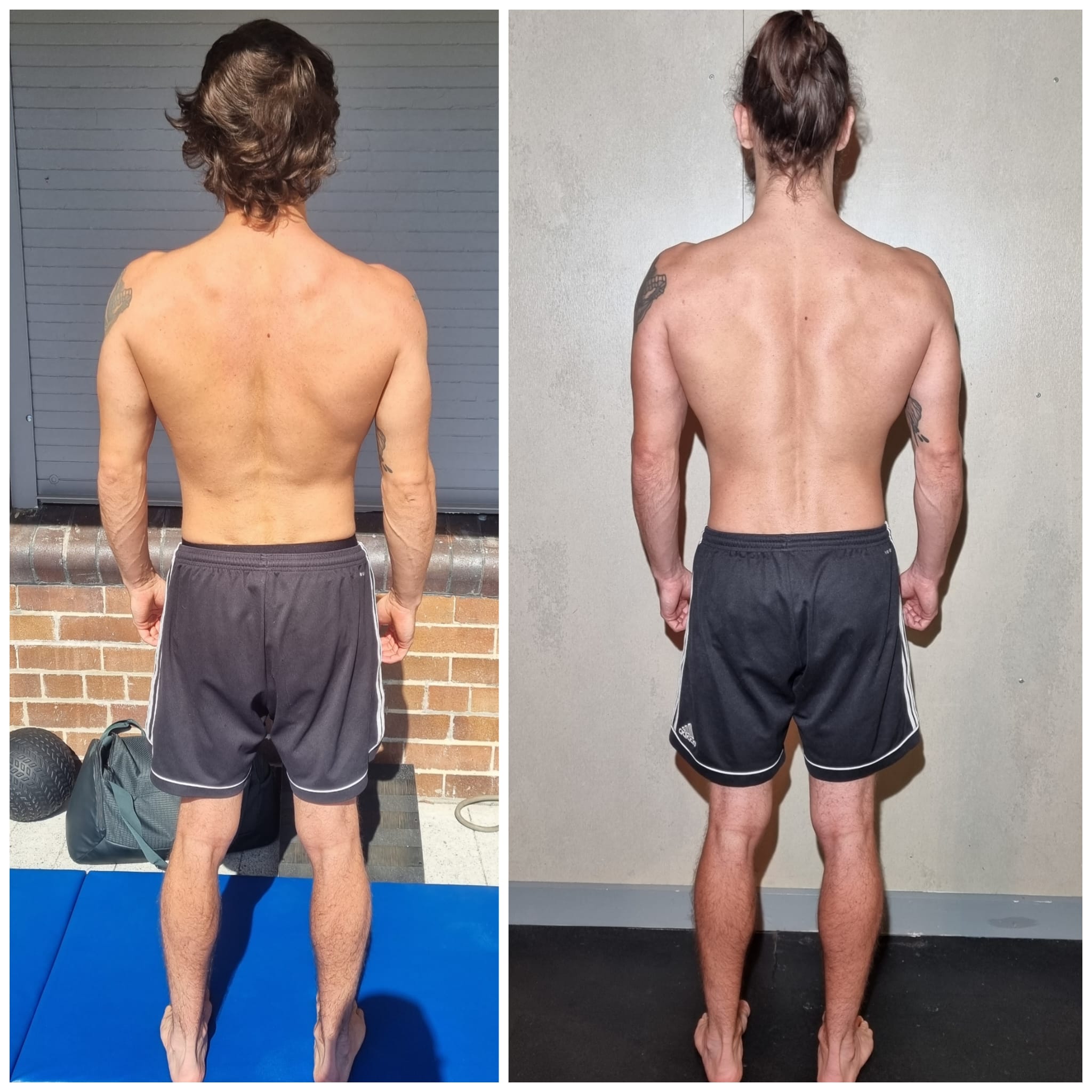 Tom back posture and structure progress